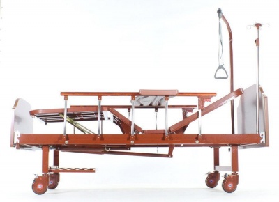 Кровать механическая с полкой и обеденным столиком (2 функции) Е-8 MM-118ПЛН ЛДСП "Med-Mos" в магазине Склад Медтехники